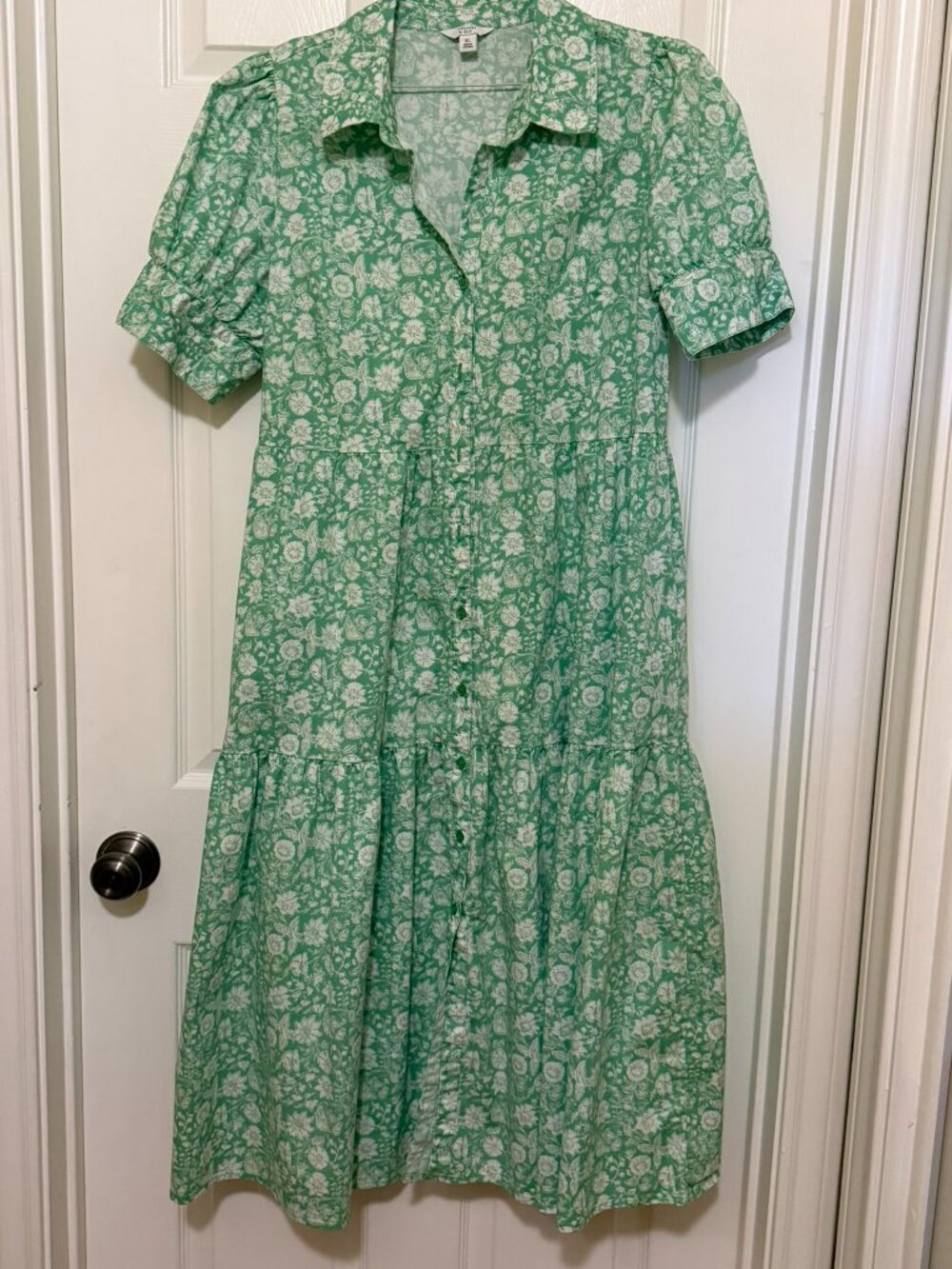 Crown & Ivy - Green Print summer dress - size XL